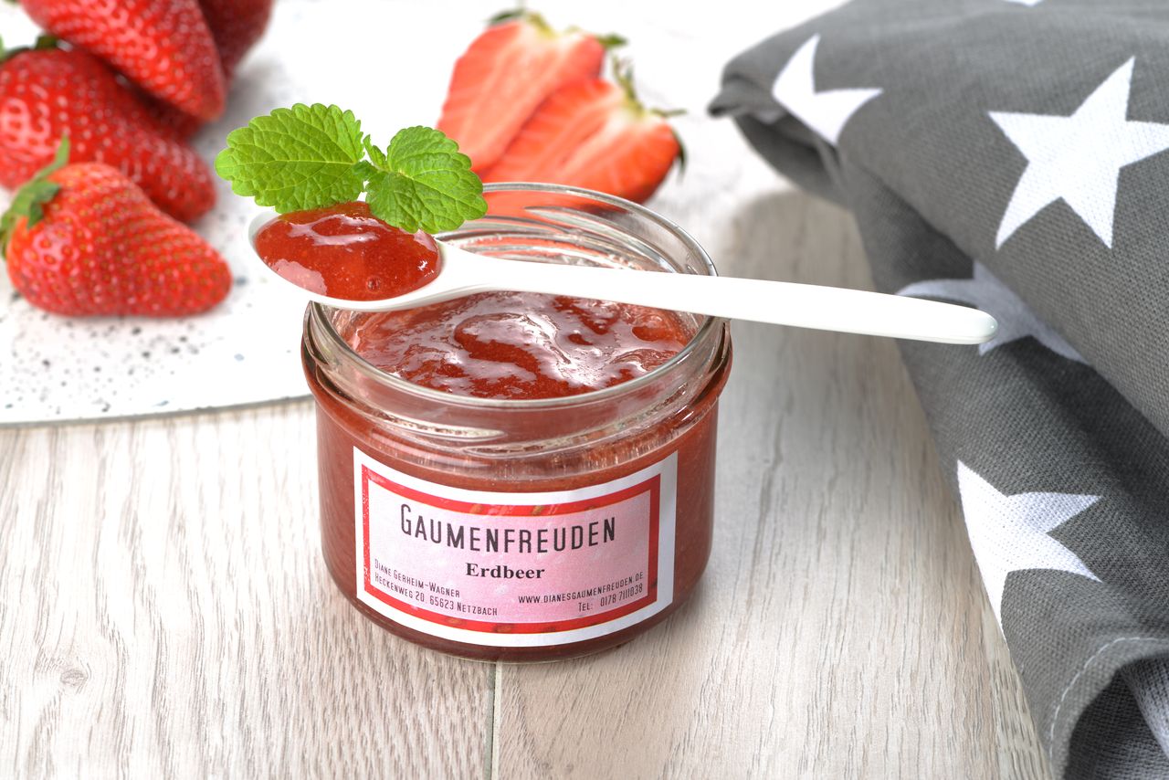 Erdbeer Marmelade / Fruchtaufstrich von Dianes Gaumenfreuden
